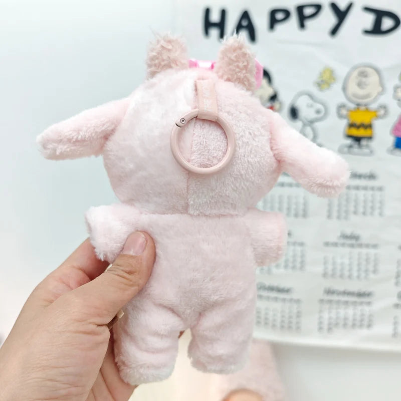 Labubu 17cm Cute Hairy Rabbit Onesie – Mini Doll Bodysuit Outfit Set