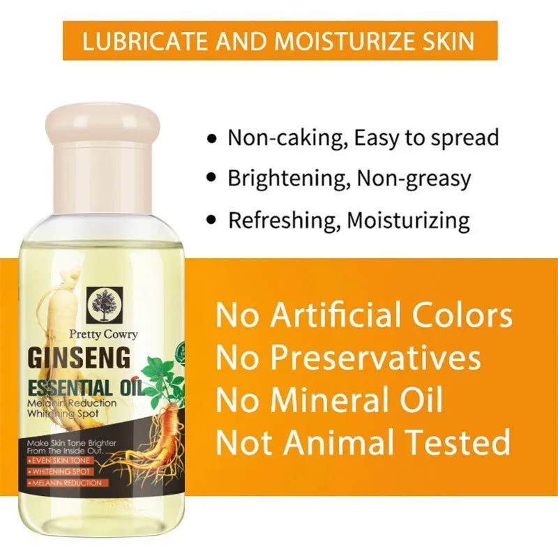 🌿 75ml Ginseng Face Oil – Lightweight, Hydrating & Firming for All Skin Types