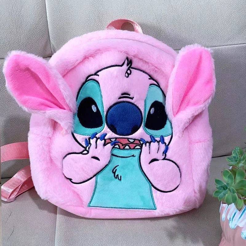 Disney New Stitch Plush Backpack – 3D Cartoon Mini Backpack for Women & Kids, Large Capacity