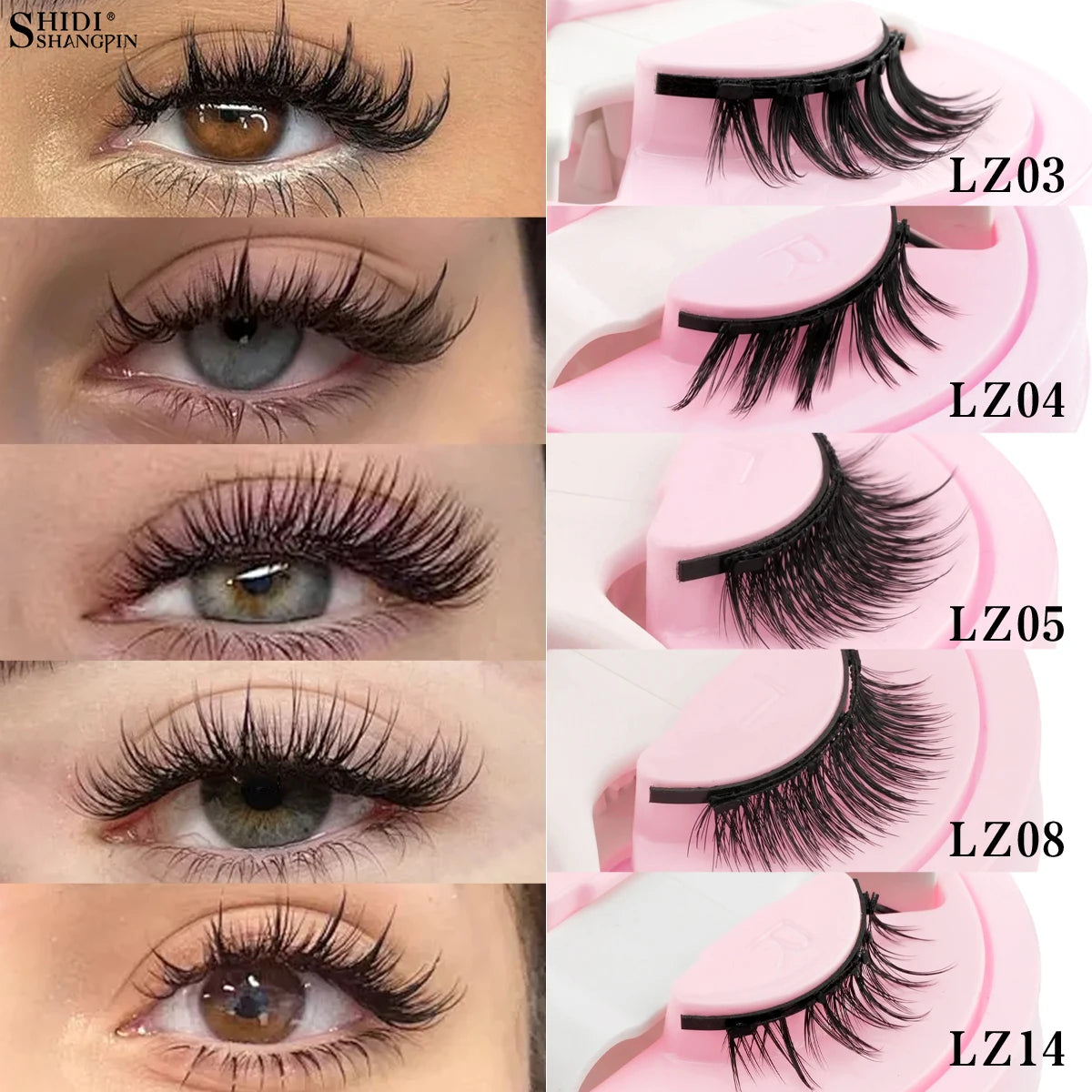 Reusable Magnetic Eyelashes – 1 Pair Natural Curly & Fluffy Lashes with Tweezer, No Glue Needed
