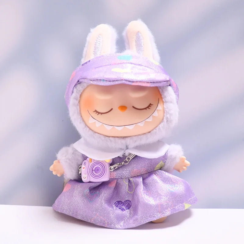 Labubu Spring Summer Dress – Fashion Clothes for 17cm Labubu Dolls