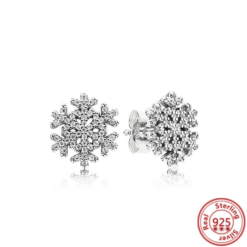 ✨ 925 Silver Winter Charms – ❄️ Snowflake, 🌸 Pansy Flower & 🦋 Blue Butterfly | Pandora-Style Bracelet Compatible