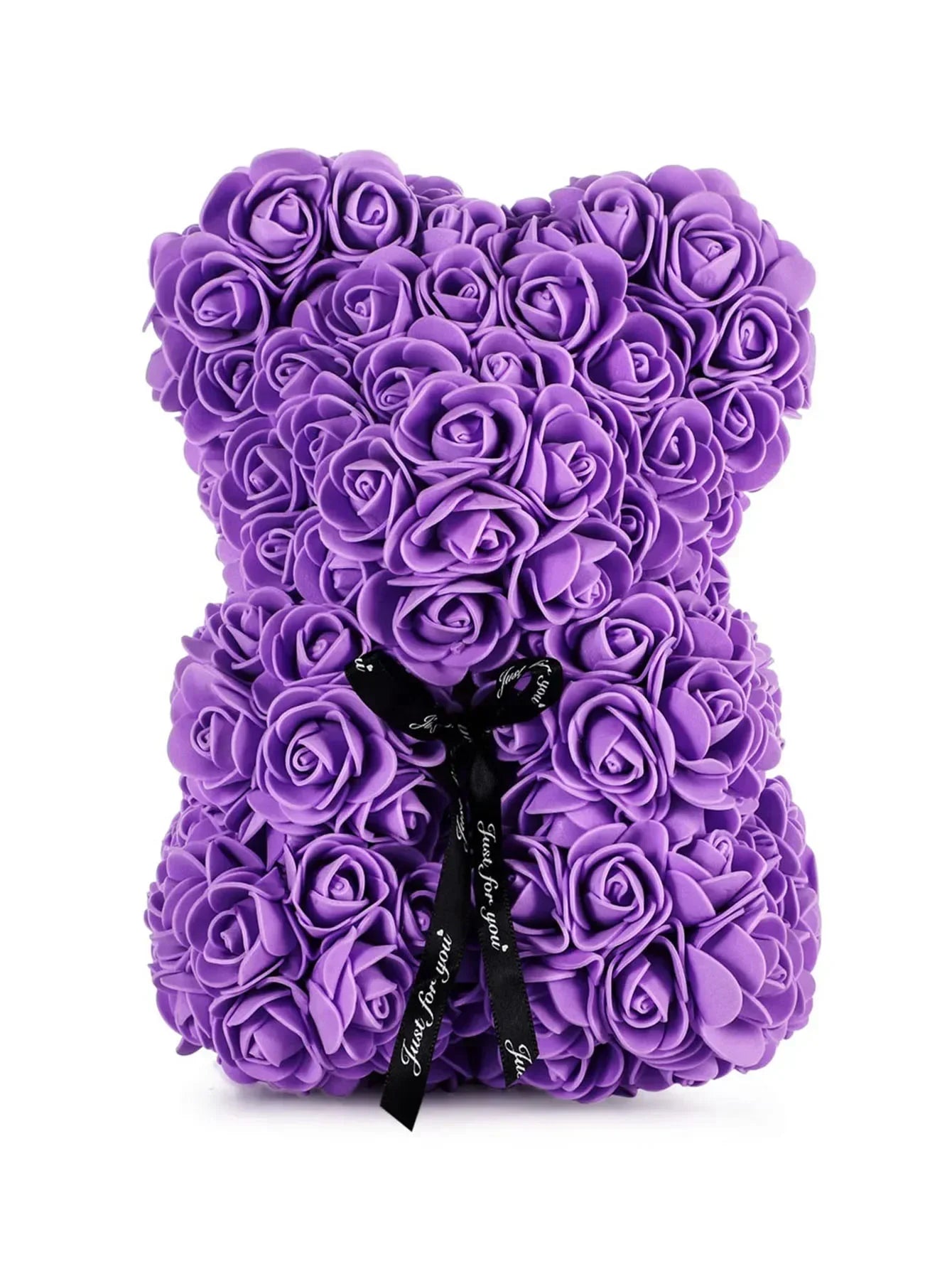 🌹 Rózsa színű plüssmackó művirág – Romantikus évfordulós, Valentin-napi és születésnapi ajándék hölgyeknek 🎁