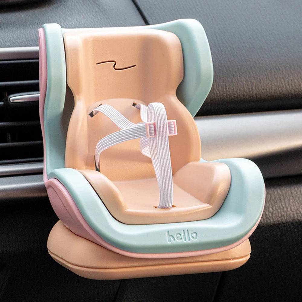 Labubu Car Seat Air Vent Decoration – Cute Second Gen Storage Accessory & Gift