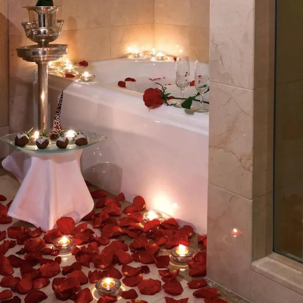 🌹 100/500/1000/5000/10000 db műrózsaszirom – selyemvirág-dekoráció esküvőkre és Valentin-napra 💐