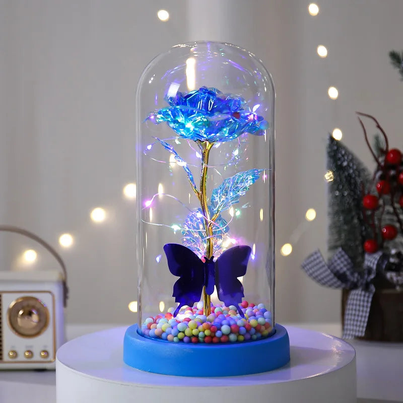 🌹 15/20CM-es LED Örök Rózsa – Tökéletes ajándék Neki 💡🎁