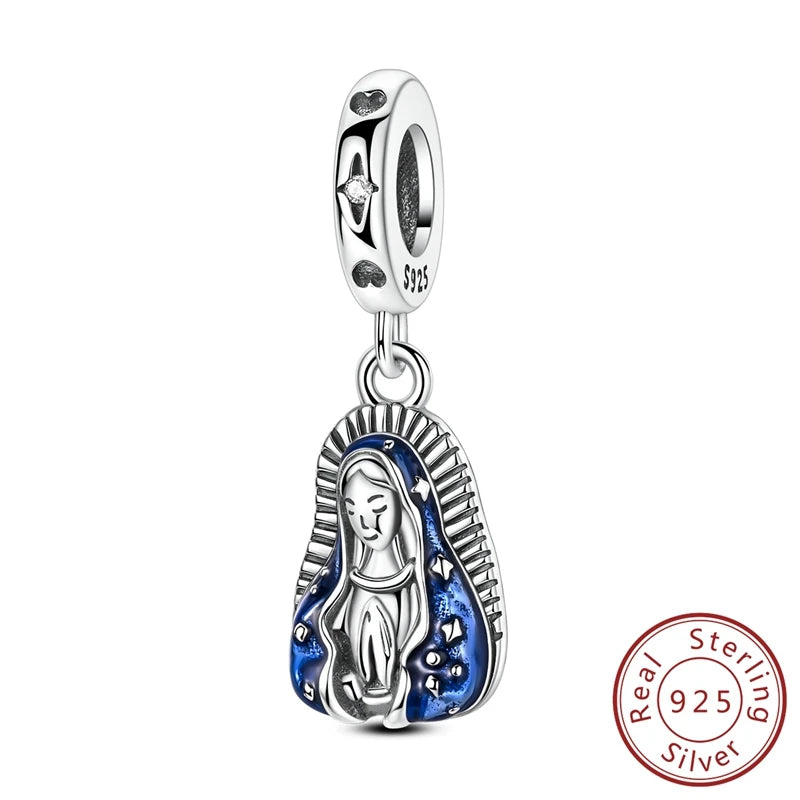 ✨ 925 Silver Cute Charms – 🐾 Cat Paw, 🎀 Bow, 🍎 Apple & ❤️ Heart | Pandora-Style Bracelet Compatible