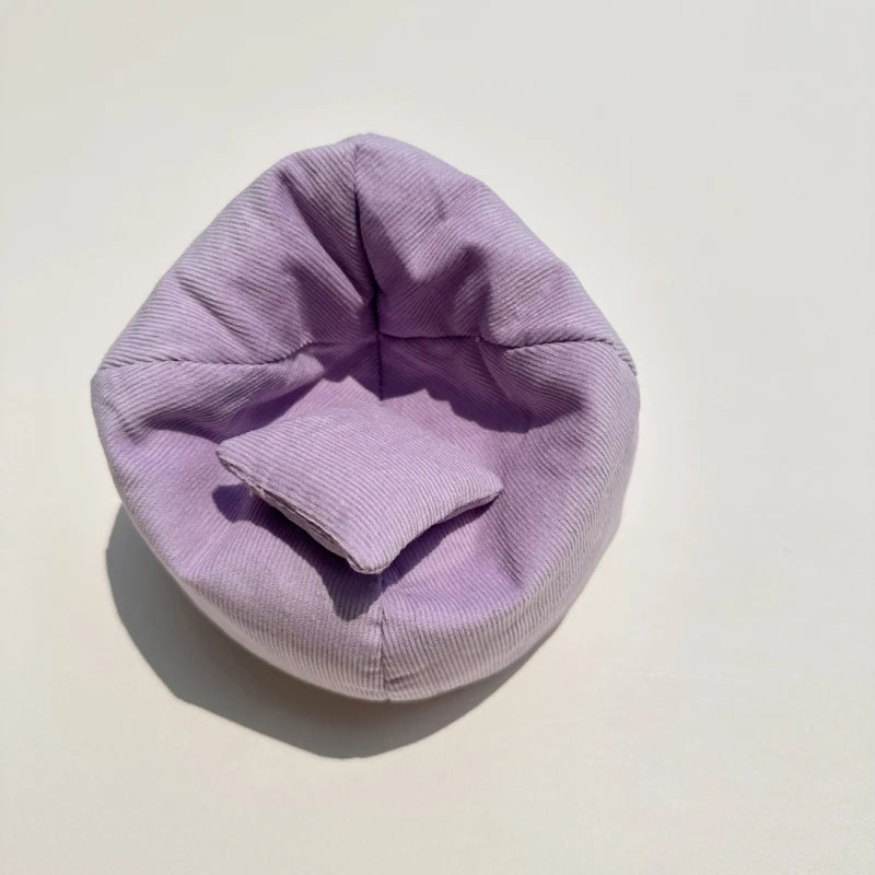 Mini Sofa Bed for Labubu Doll – Cute V1/V2/V3 Plush Accessory & Gift