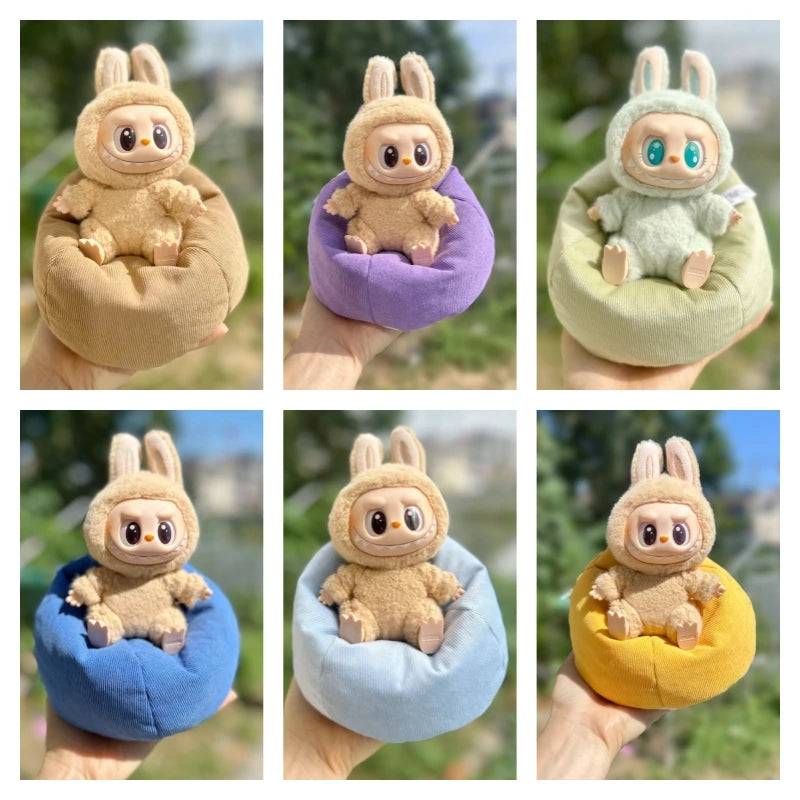 Mini Sofa Bed for Labubu Doll – Cute V1/V2/V3 Plush Accessory & Gift