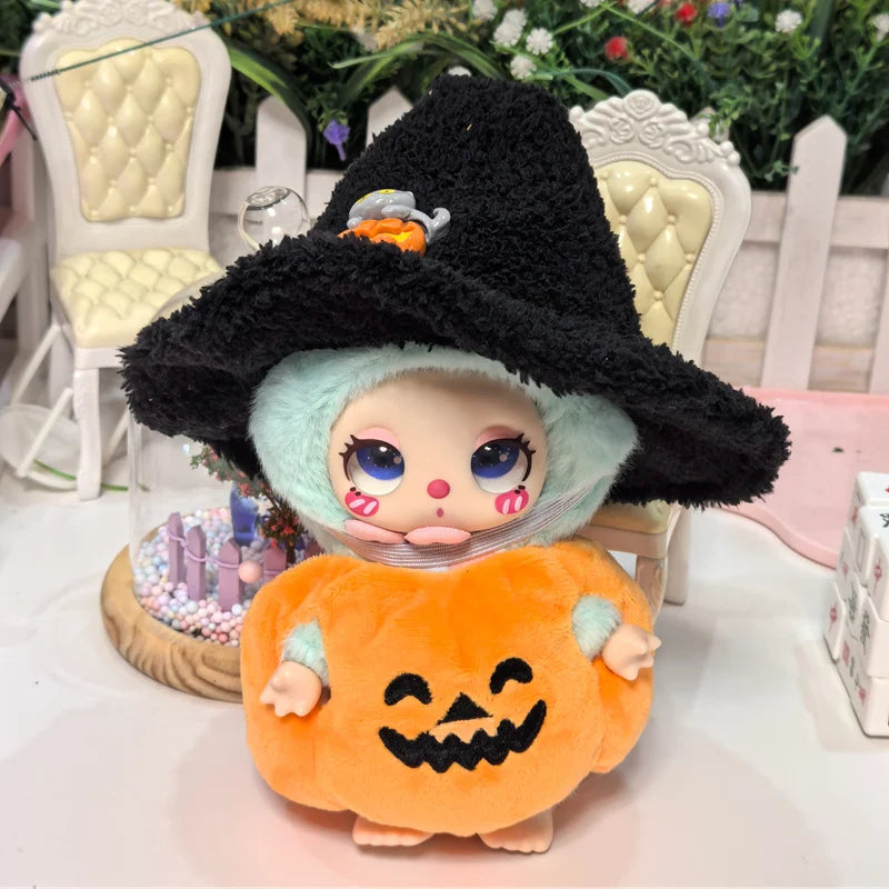 Labubu 17cm Kawaii Plush Doll Outfit – Kpop EXO Pumpkin Set Accessories