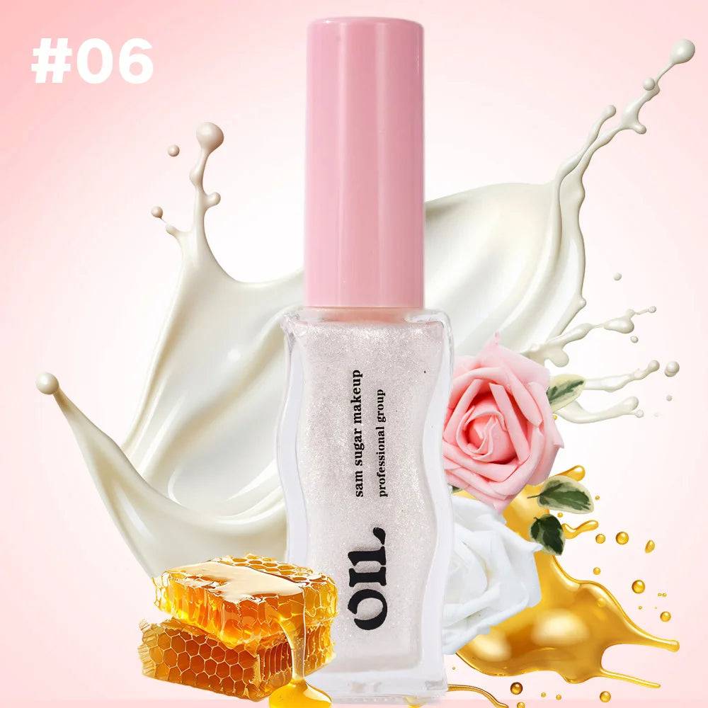 🍓 Fruit Honey Essence Lip Oil – Sexy Plump Lip Jelly with Strawberry Tint