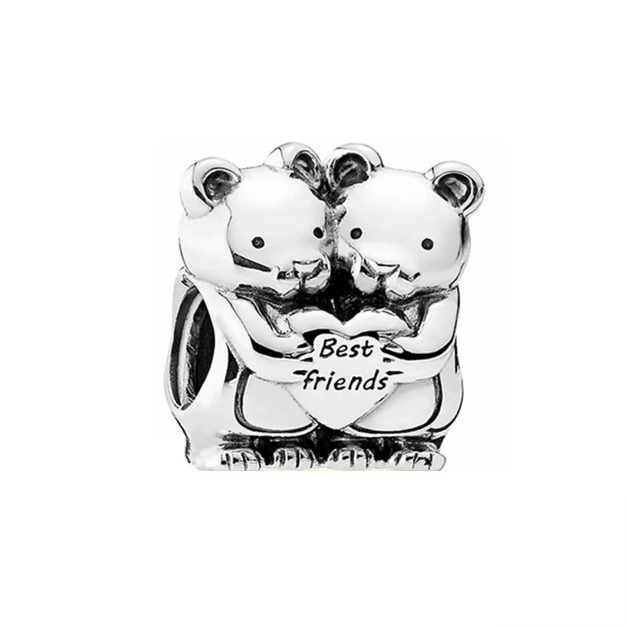 ✨ 925 Silver Steampunk Charms – 🐼 Panda Bear | Pandora-Style Bracelet Compatible