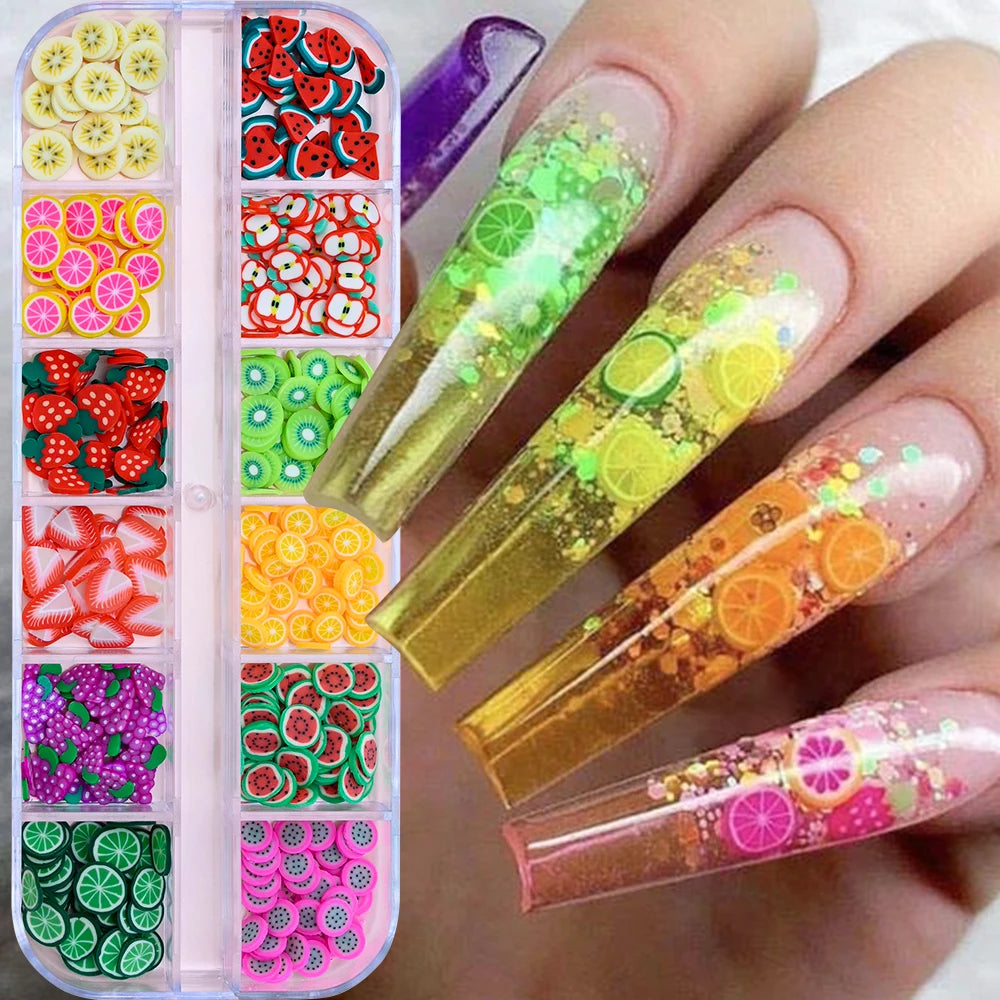 🌊✨ 12Grids Ocean Gold Nail Art Charms | Shell, Seahorse, Starfish & Pearl Gems 🐚🦄 Shop1103833347 Store