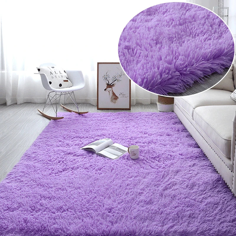 RainbowCloud Plush Rug – Ultra-Soft, Vibrant & Cozy Home Comfort