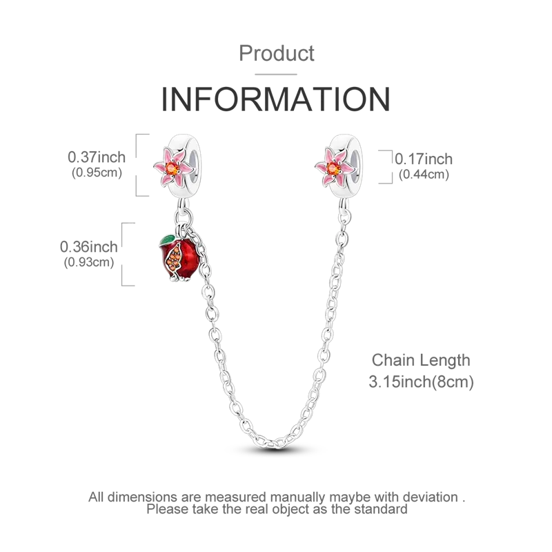 ✨ 925 Silver Halloween Charms – 💀 Skull, 🍎 Apple & 🍒 Cherry | Pandora-Style Bracelet Compatible
