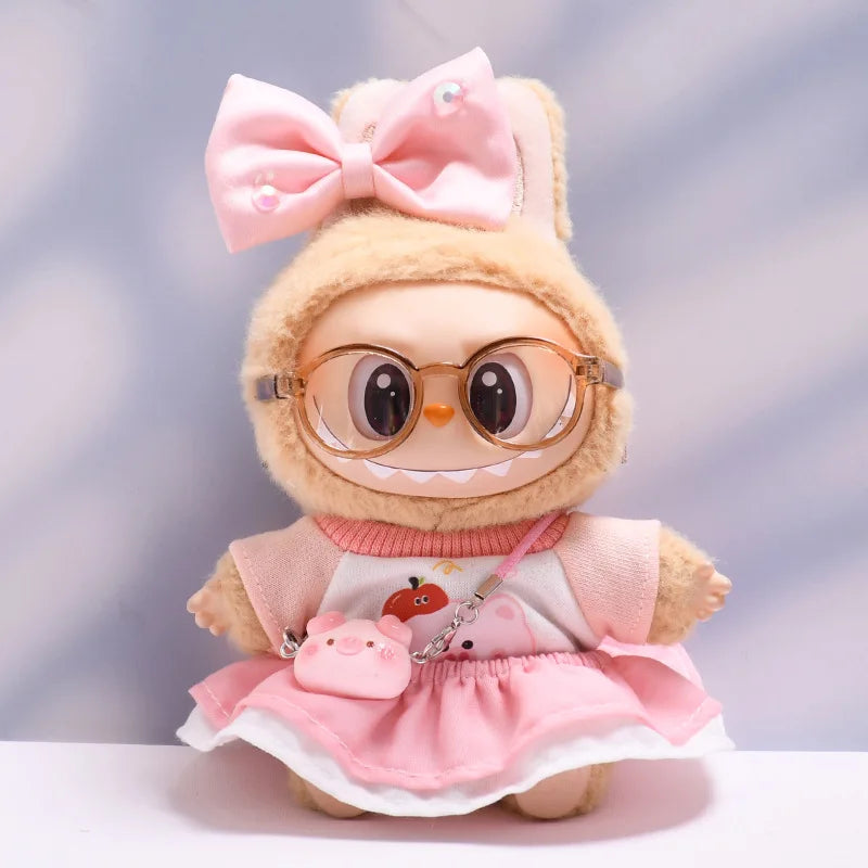 Labubu Spring Summer Dress – Fashion Clothes for 17cm Labubu Dolls
