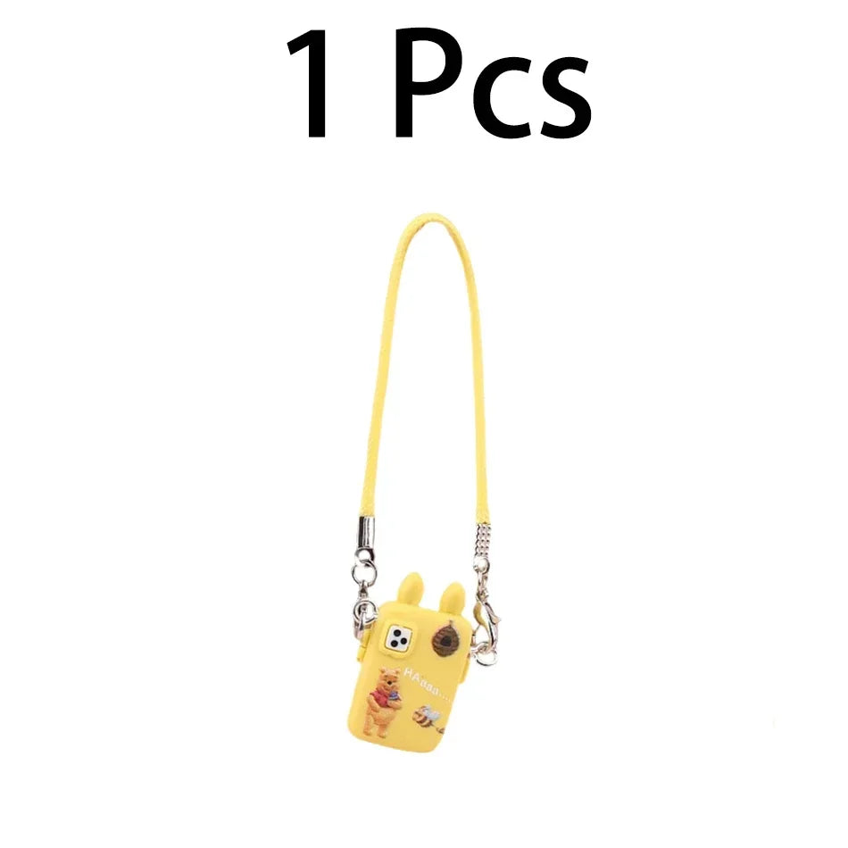 Cartoon Camera & Phone Bag Accessory – For Labubu / Crybaby Dolls | Plush Pendant Gift
