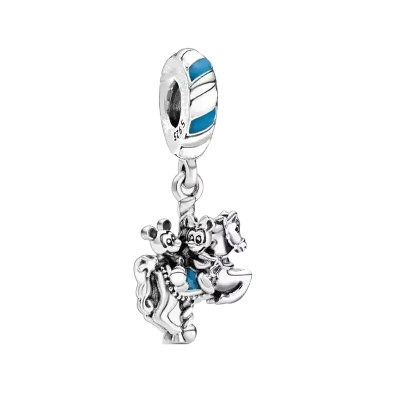 ✨ Miniso Disney Charms – Mickey, Minnie, Marie Cat & Stitch | Pandora-Style Bracelet Compatible