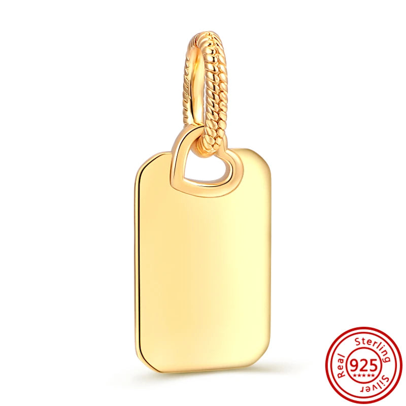 ✨ 925 Silver Gold-Plated Charms – ✨ Sparkling Dangle Beads | Pandora-Style Bracelet Compatible