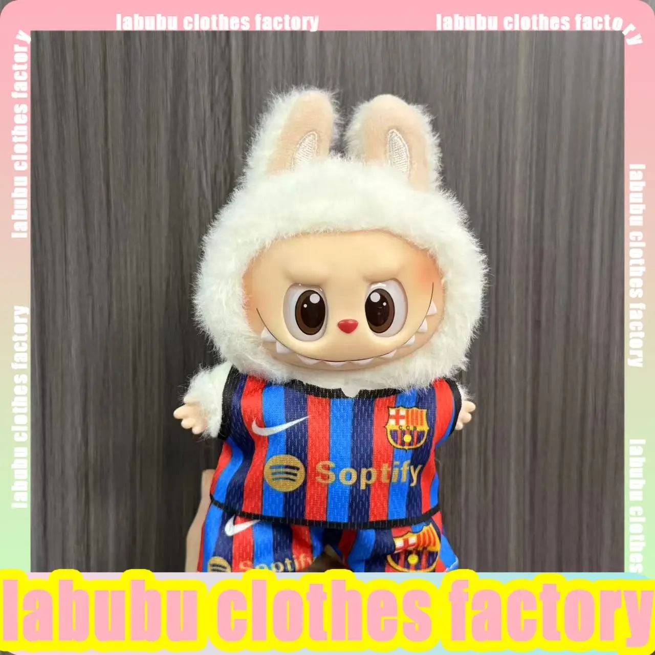 Labubu Anime Sports Jersey – Clothes for 15/17cm V1 & V2 Dolls