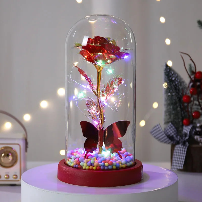 🌹 15/20CM-es LED Örök Rózsa – Tökéletes ajándék Neki 💡🎁