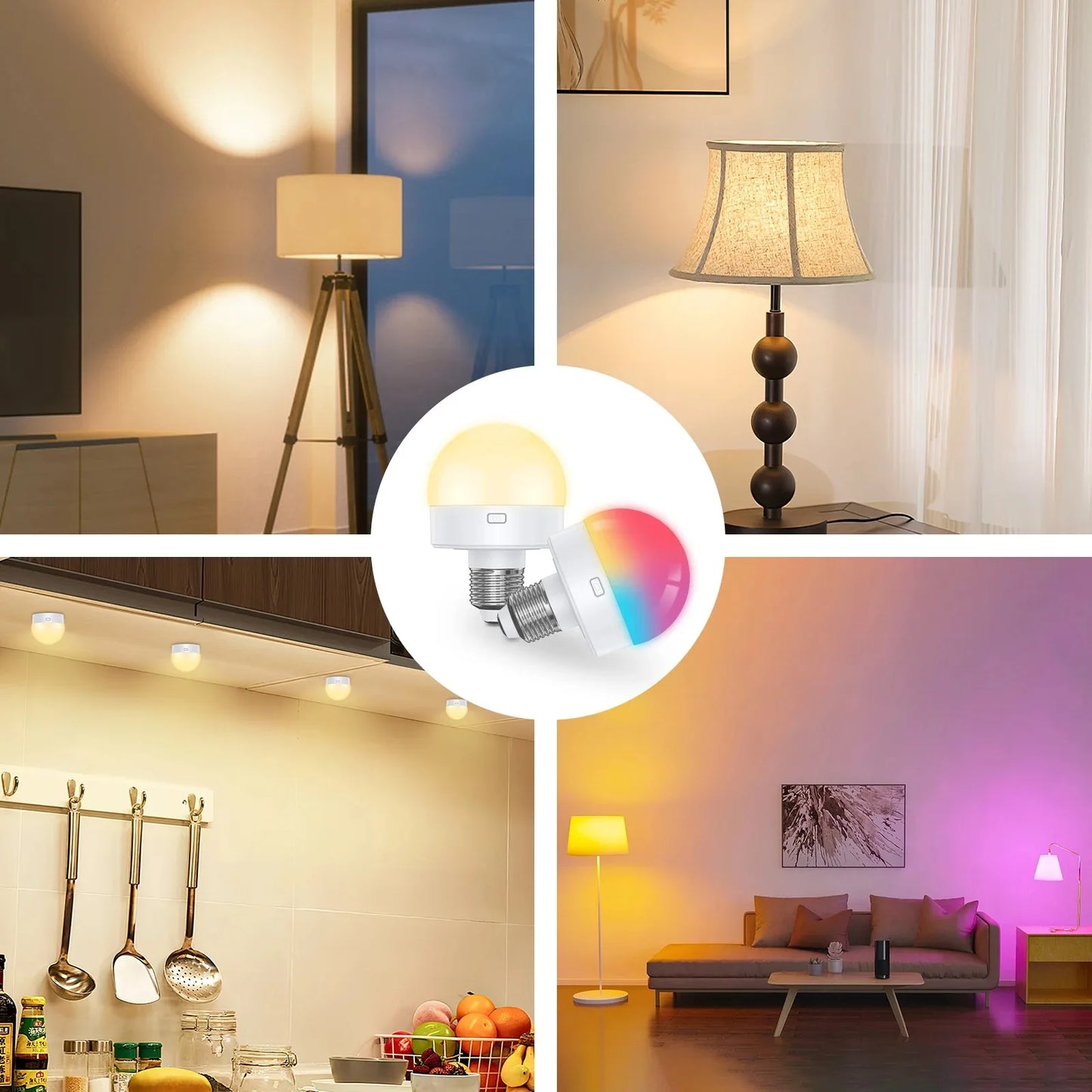 Glow Anywhere™ – Cordless Rechargeable Remote-Controlled LED Bulb