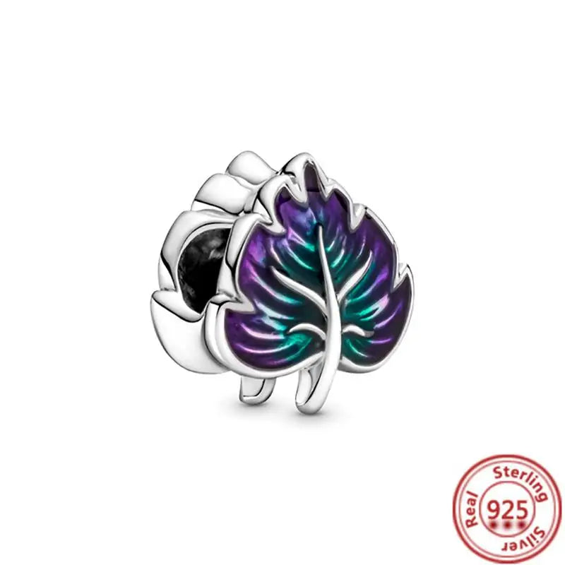 ✨ 925 Silver Winter Charms – ❄️ Snowflake, 🌸 Pansy Flower & 🦋 Blue Butterfly | Pandora-Style Bracelet Compatible