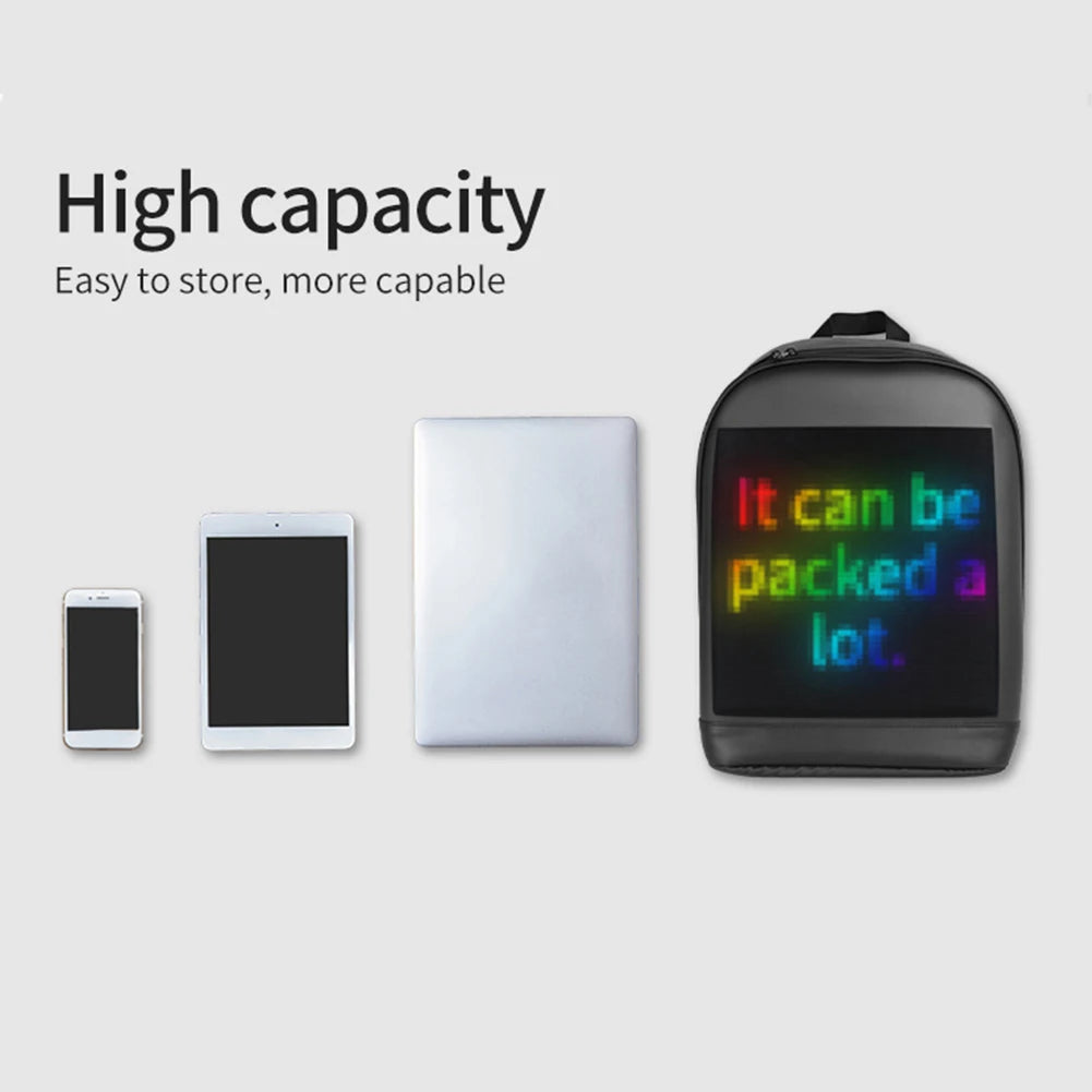 LED Display Screen Backpack – Smart Wireless Advertising Billboard Bag