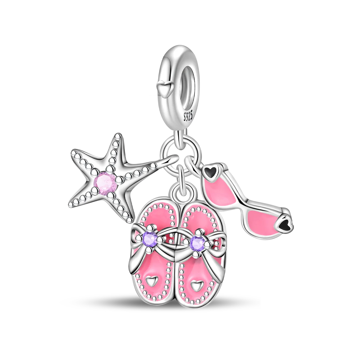 ✨ 925 Silver Gold-Plated Charms – ✨ Sparkling Dangle Beads | Pandora-Style Bracelet Compatible
