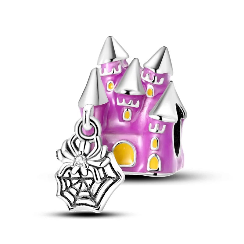✨ 925 Sterling Silver Halloween Charms – 🧙♀️ Witch, 💀 Skeleton, 👻 Ghost & 🎃 Pumpkin | Pandora-Style Bracelet Compatible