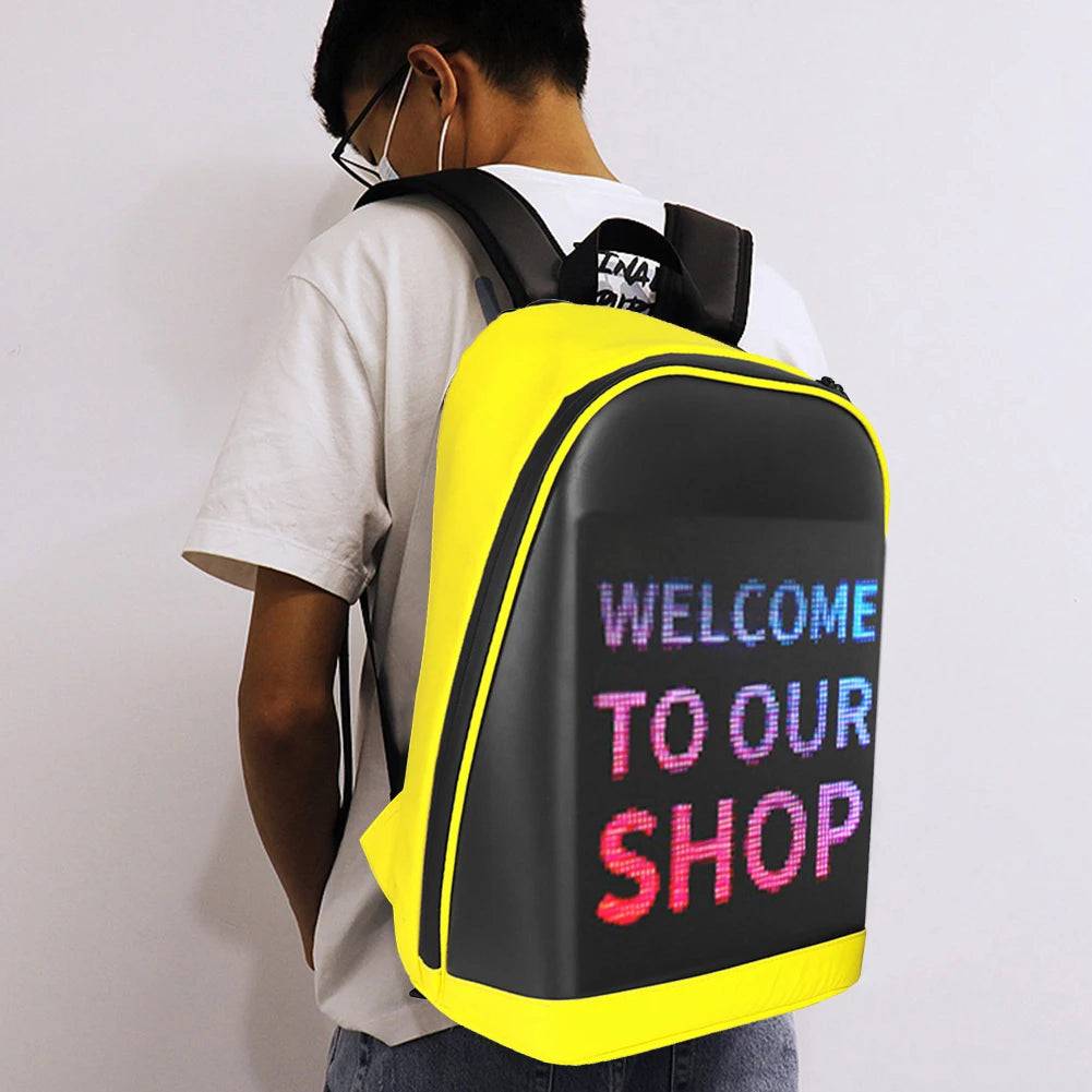 LED Display Screen Backpack – Smart Wireless Advertising Billboard Bag