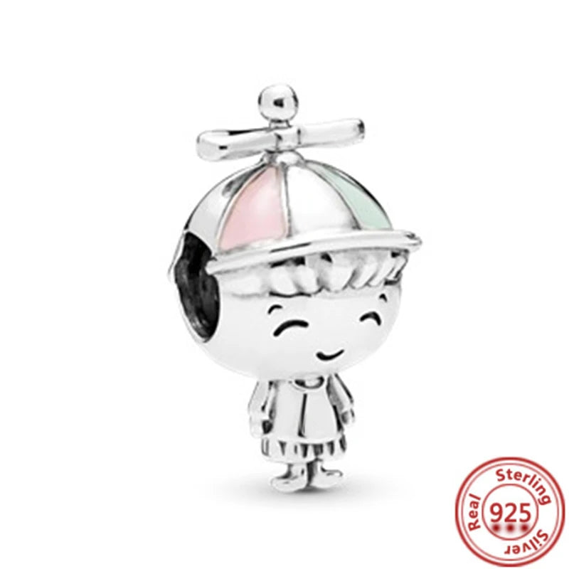 ✨ 925 Silver Winter Charms – ❄️ Snowflake, 🌸 Pansy Flower & 🦋 Blue Butterfly | Pandora-Style Bracelet Compatible