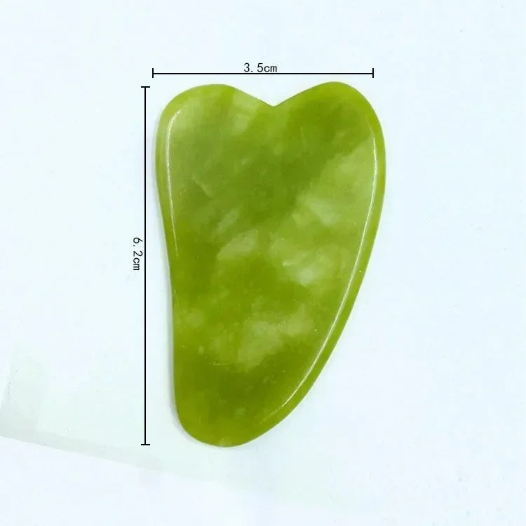 🌿 Jade Roller Massager for Face, Body, Back, Foot Massage - Facial Lifting, Anti-Wrinkle Double-End Gua Sha Jade Stone