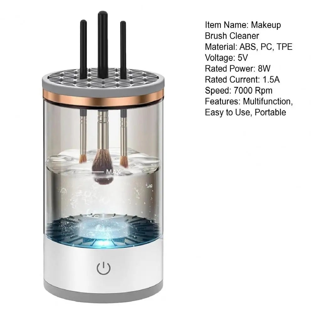 Cosmetic Brush Cleaner ✨ Multifunctional Electric 7000RPM USB-Powered 🌟 Automatic Dryer