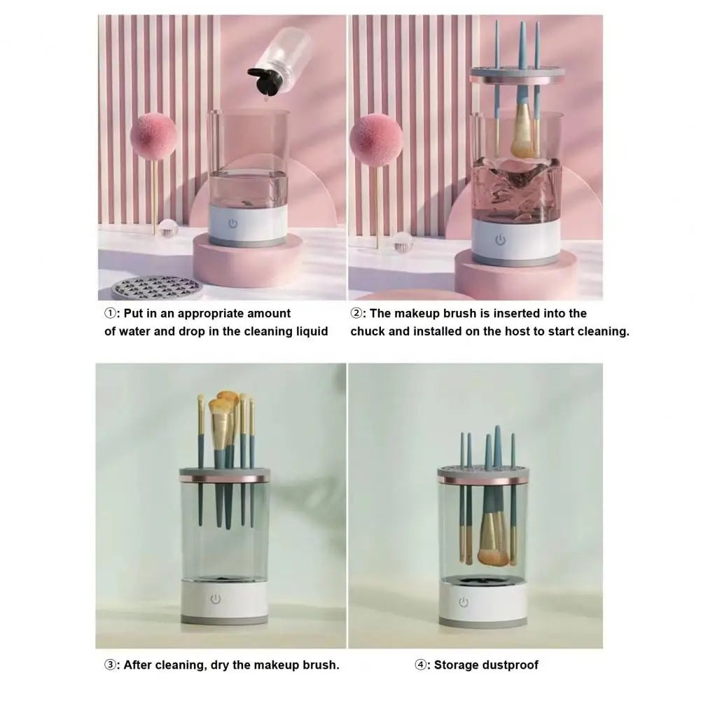 Cosmetic Brush Cleaner ✨ Multifunctional Electric 7000RPM USB-Powered 🌟 Automatic Dryer