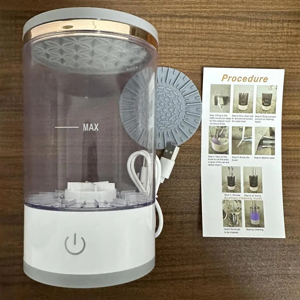 Cosmetic Brush Cleaner ✨ Multifunctional Electric 7000RPM USB-Powered 🌟 Automatic Dryer