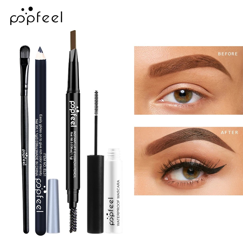 Eye Makeup Set – Complete Eye Shadow Palette, Eyeliner, Mascara & Eyebrow Pencil – Perfect Gift for Mother’s Day