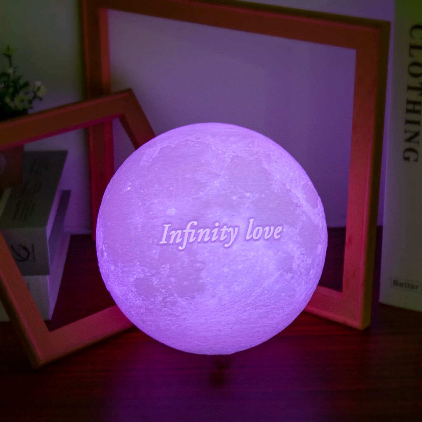 3D Printing Personalized Moon Lamp – Custom Photo & Text Lunar Night Light (USB Rechargeable)