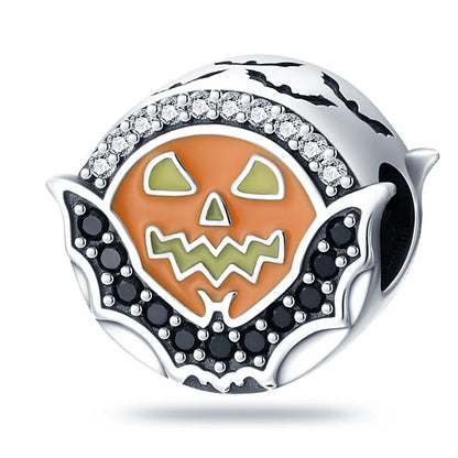 ✨ 925 Sterling Silver Halloween Charms – 🧙‍♀️ Witch, 💀 Skeleton, 👻 Ghost & 🎃 Pumpkin | Pandora-Style Bracelet Compatible