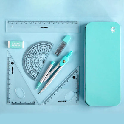 🎓 Multi-function Geometric Drawing Ruler – Transparent