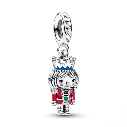 ✨ 925 Silver Christmas Charms – 🍪 Gingerbread, 🦌 Elk & ⛄ Snowman | Pandora-Style Bracelet Compatible