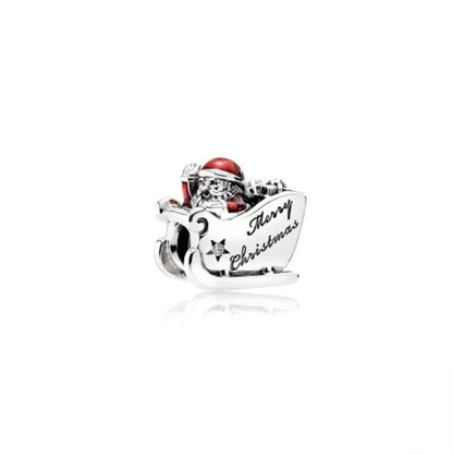 ✨ 925 Silver Christmas Charms – 🍪 Gingerbread, 🦌 Elk & ⛄ Snowman | Pandora-Style Bracelet Compatible