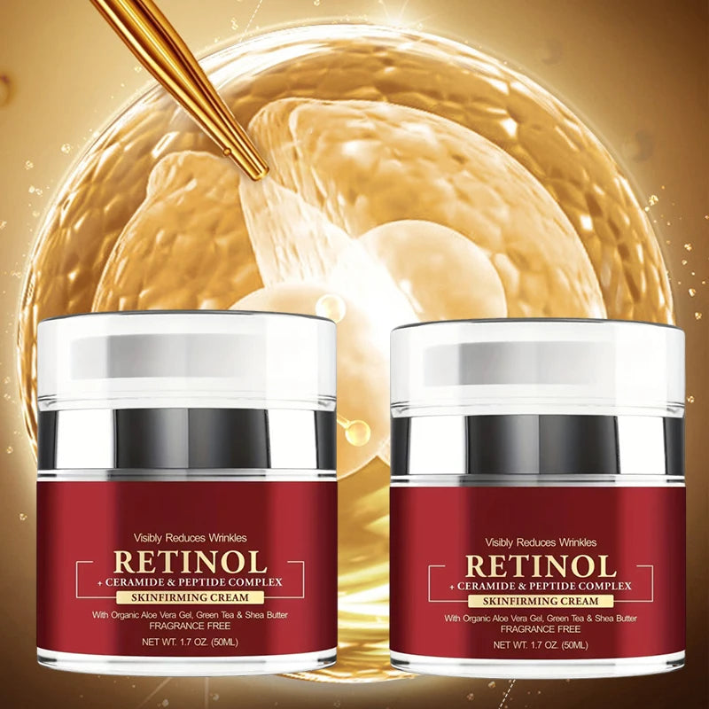 🌟 Advanced Anti-Aging Serum with Retinol, Peptides & Ceramides – Wrinkle Reducer & Deep Hydration