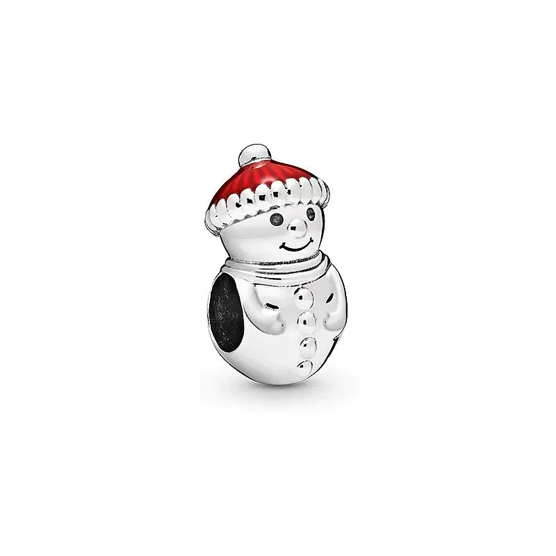 ✨ 925 Silver Christmas Charms – 🍪 Gingerbread, 🦌 Elk & ⛄ Snowman | Pandora-Style Bracelet Compatible