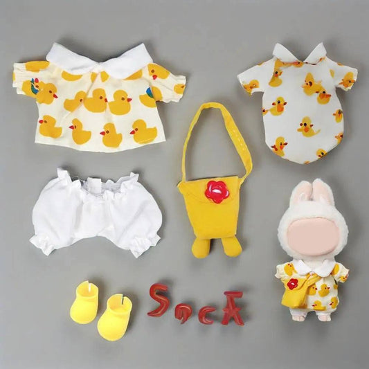 Labubu 17cm Fashion Hoodie – Cute Doll Clothes & Accessories