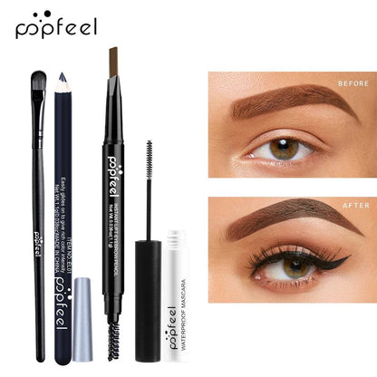 🌟 Complete Eye Makeup Set – Eyeshadow Palette, Eyeliner, Mascara & Eyebrow Pencil with Makeup Tools Box