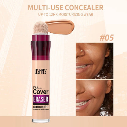 ✨ 12 Color Liquid Concealer 🎨 Moisturizing Rotating Sponge Head 🌀 Long-Lasting Lightweight Multi-Use Foundation Stone's Store