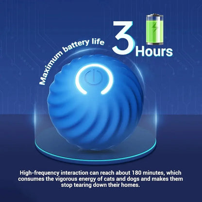 Automatic Bouncing Dog Toy Ball – USB Smart Rolling Chew Ball for Puppies