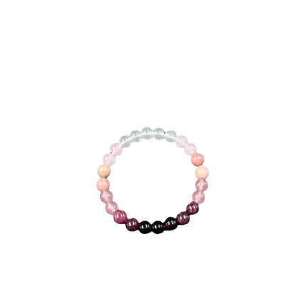 💖 Pink Amethyst Bracelet – Handmade Natural Stone Self-Love & Couple Gift