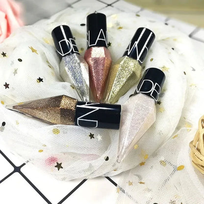 Waterproof Glitter Eyeliner & Eyeshadow – Shiny Diamond Liquid Makeup in Silver, Rose Gold & More